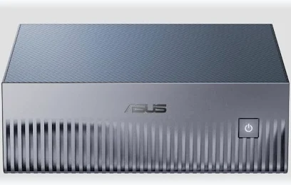 ASUS Ascent GX10, mini supercalculateur IA équipé de la puce NVIDIA GB10, vu de face